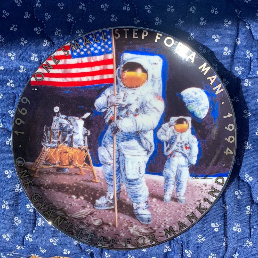 THE EAGLE HAS LANDED Limited Edition Fine Porcelain